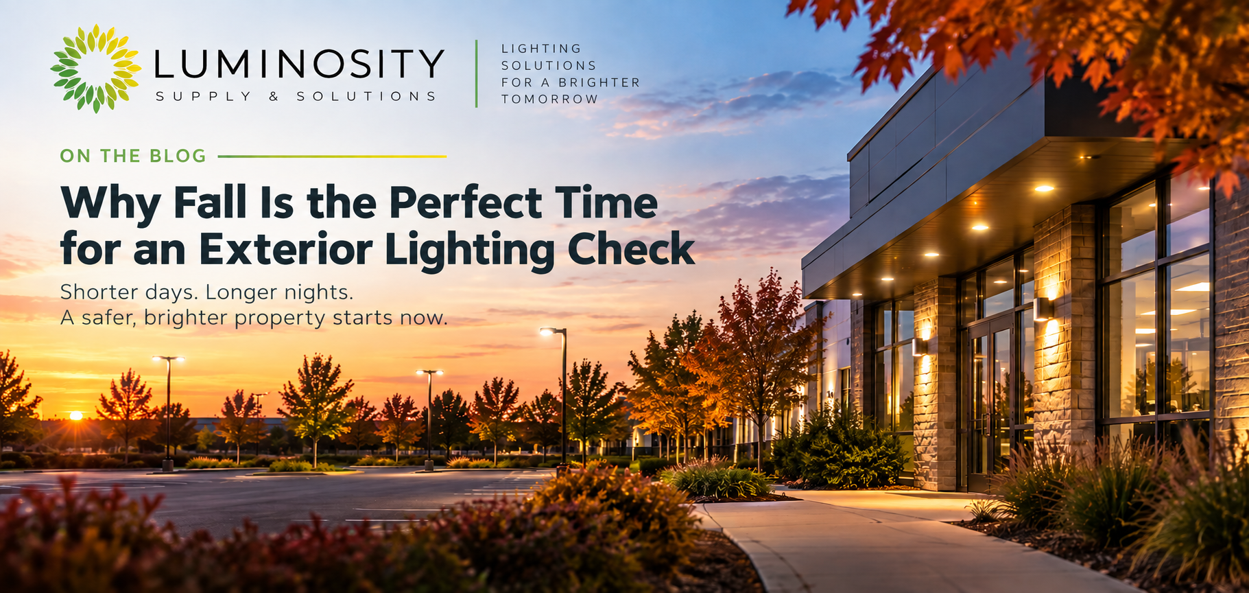 Why Fall Is the Perfect Time for an Exterior Lighting Check